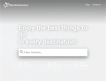 Tablet Screenshot of mylittleadventure.com